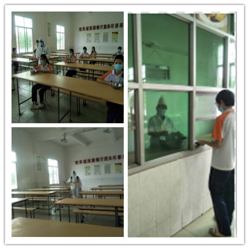 學(xué)生實行單人單桌就餐.jpg