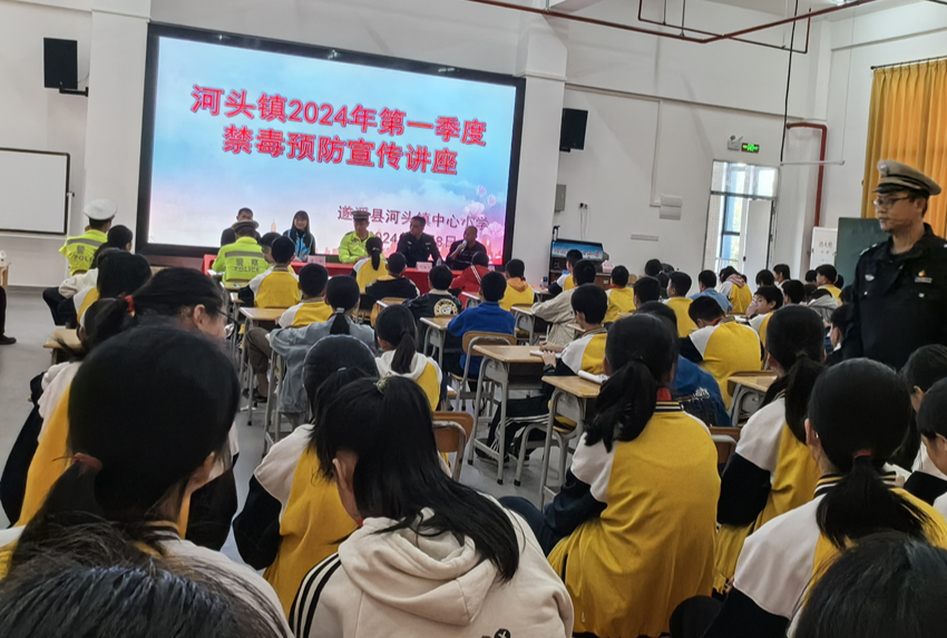 河頭鎮深入校園開展禁毒宣傳工作
