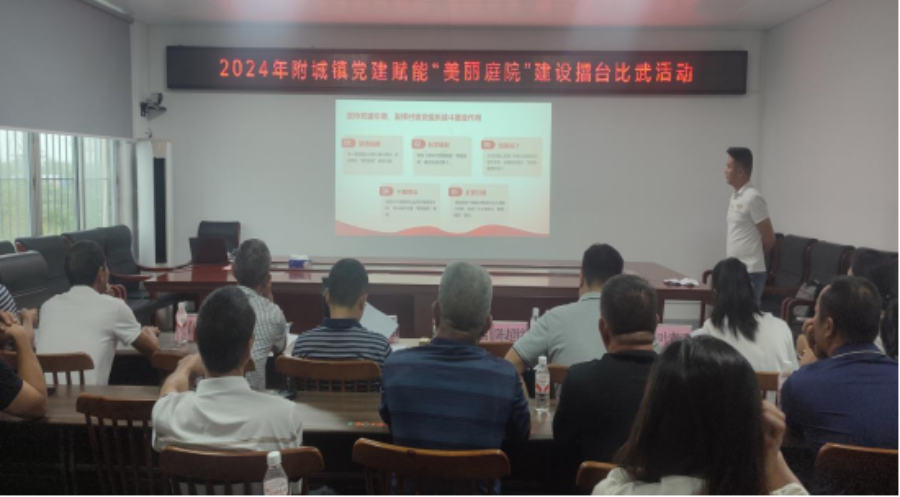 擂臺爭鋒展風采 以賽交流促提升——附城鎮(zhèn)開展黨建賦能“美麗庭...