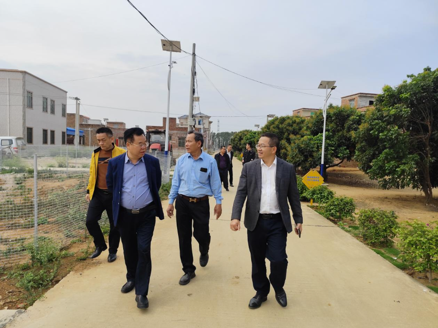 遂溪縣主席潘汝權率隊到烏塘鎮山口王村調研典型村建設工作