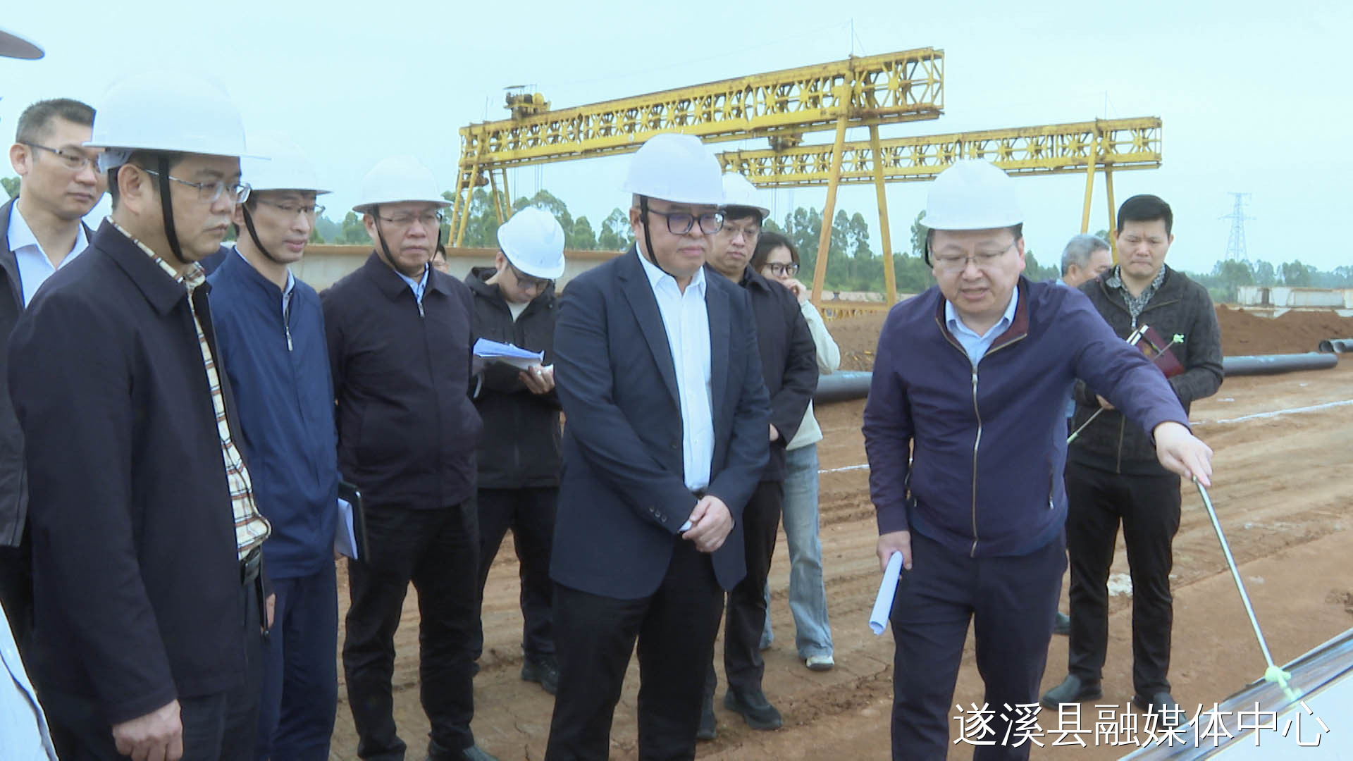 劉劍率隊現場辦公督導重點項目建設